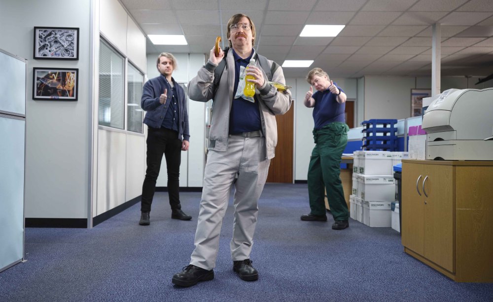 Jeff in the office